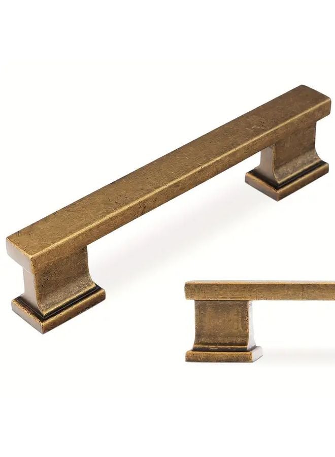 Antique Bronze Cabinet Knobs 4pcs Easy Install Vintage Pulls For Kitchen Bathroom Storage - Image 1